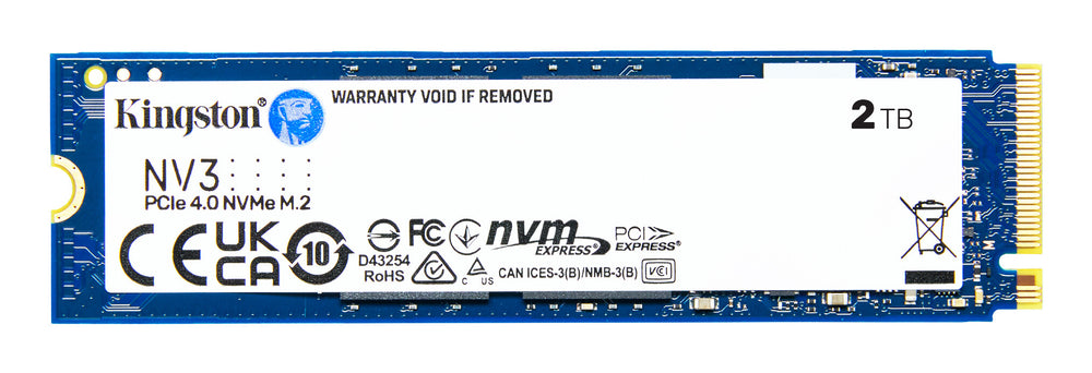 Kingston Technology NV3 2 TB M.2 PCI Express 4.0 NVMe 3D NAND