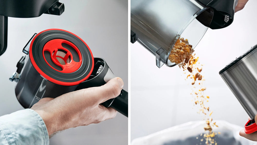 Bosch BCS711PET upprättstående dammsugare och elektrisk sopborste Skaftdammsugare Batteri Torr Utan påse 0,3 l Svart, Röd 3 Ah