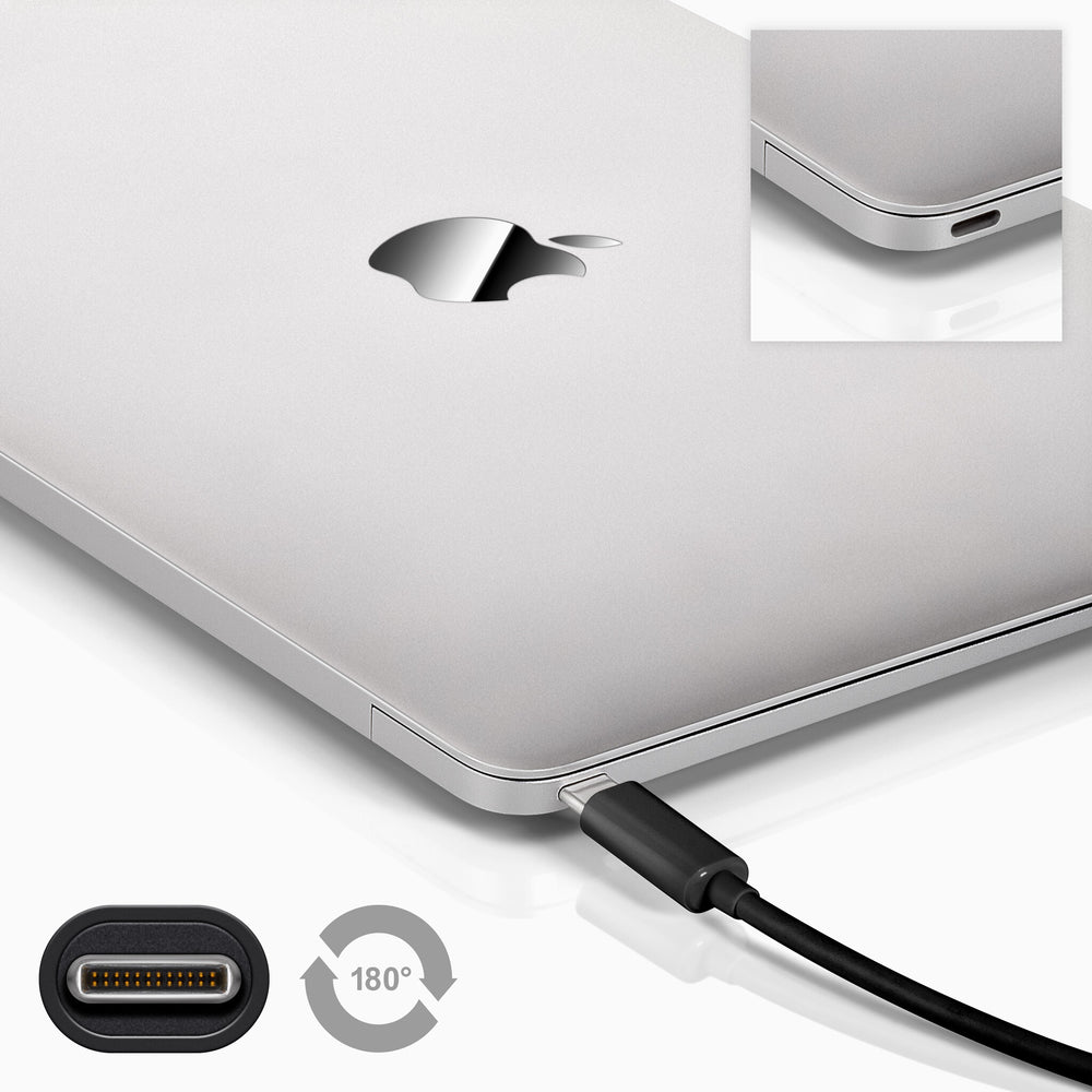 Goobay 67976 USB-kablar USB 2.0 1 m USB C Grå