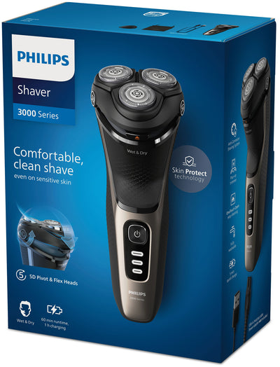 Philips Shaver 3000 Series S3242/12 Elektrisk rakapparat för våt- och torrakning