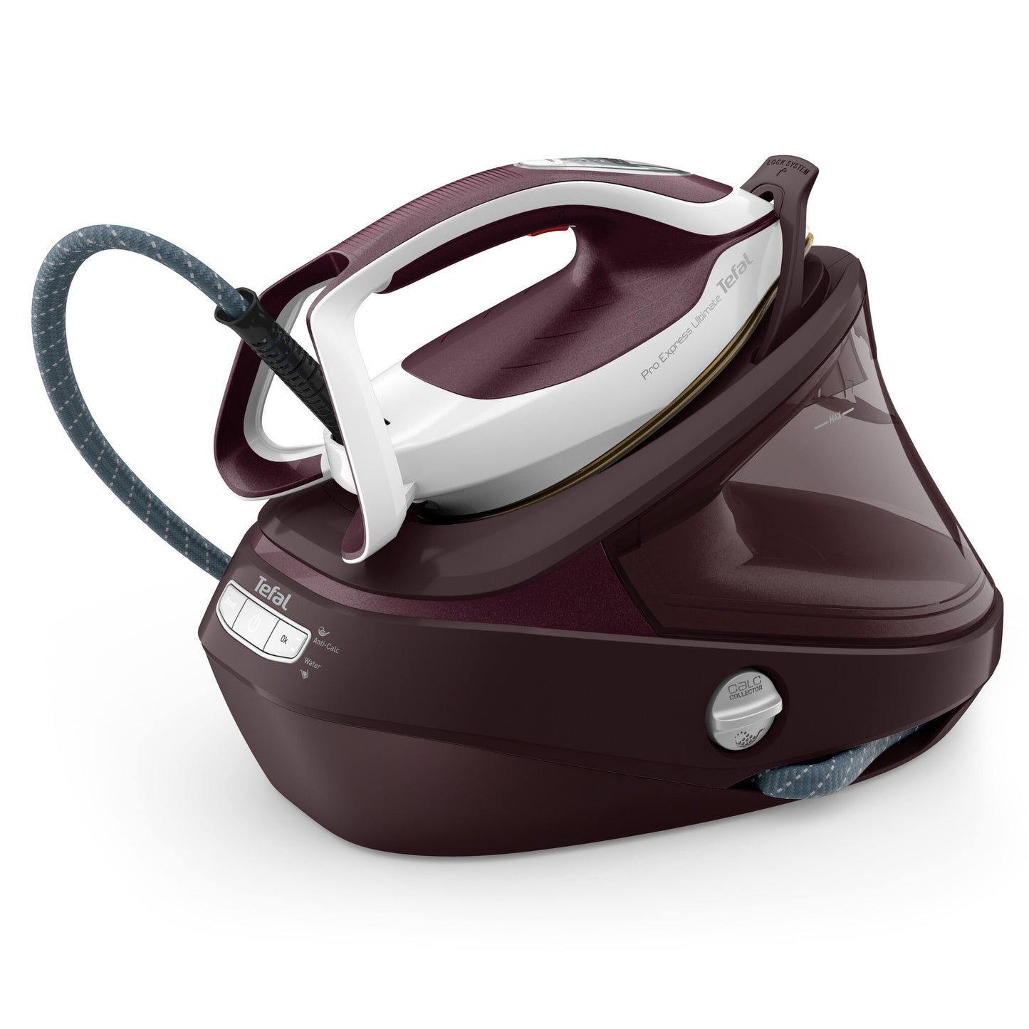 Tefal Pro Express Ultimate II GV9721 1,2 l Durilium AirGlide Autoclean soleplate Röd, Vit