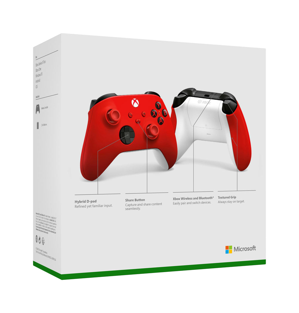 Microsoft Xbox Wireless Controller Röd Bluetooth/USB Spelplatta Analog / Digital Xbox, Xbox One, Xbox Series S, Xbox Series X