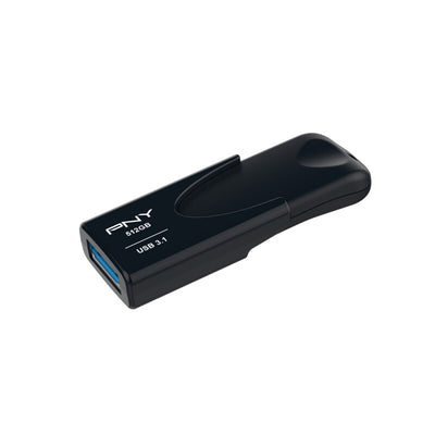 PNY Attache 4 USB-sticka 512 GB USB Type-A 3.2 Gen 1 (3.1 Gen 1) Svart