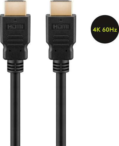 Goobay 60624 HDMI-kabel 5 m HDMI Typ A (standard) Svart