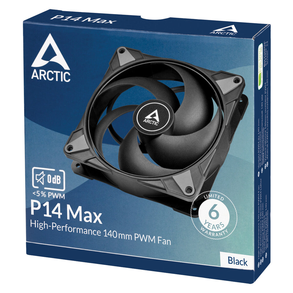 ARCTIC P14 Max Datorväska Fan 14 cm Svart