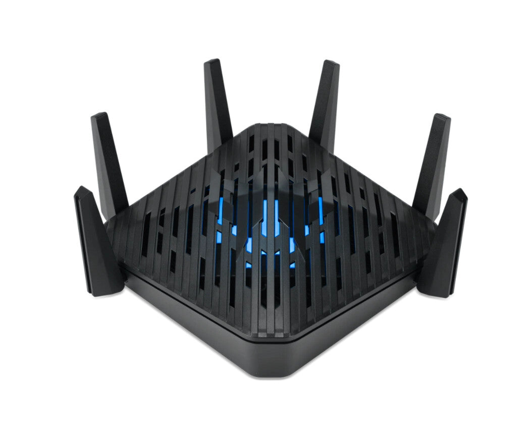 Acer Predator Connect W6 Wi Fi 6E trådlös router Gigabit Ethernet Triband (2,4 GHz/5 GHz/6 GHz) Svart
