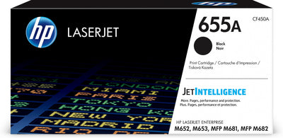 HP 655A svart original LaserJet-tonerkassett