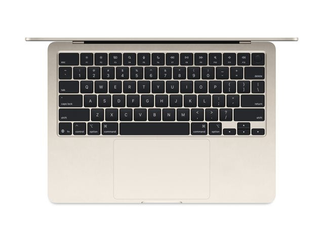 Apple MacBook Air 13,6” M4 (8-kärnig grafik) 16GB/256GB – Stjärnglans, Svensk/Finsk (MW0Y3KS/A)