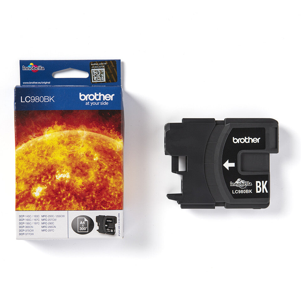 Brother LC980BK bläckpatroner 1 styck Original Svart