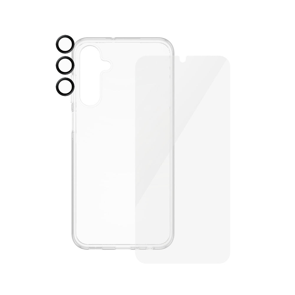PanzerGlass SAFE. by 3-in-1 Pack Samsung New A24 5G Genomskinligt skärmskydd 1 styck