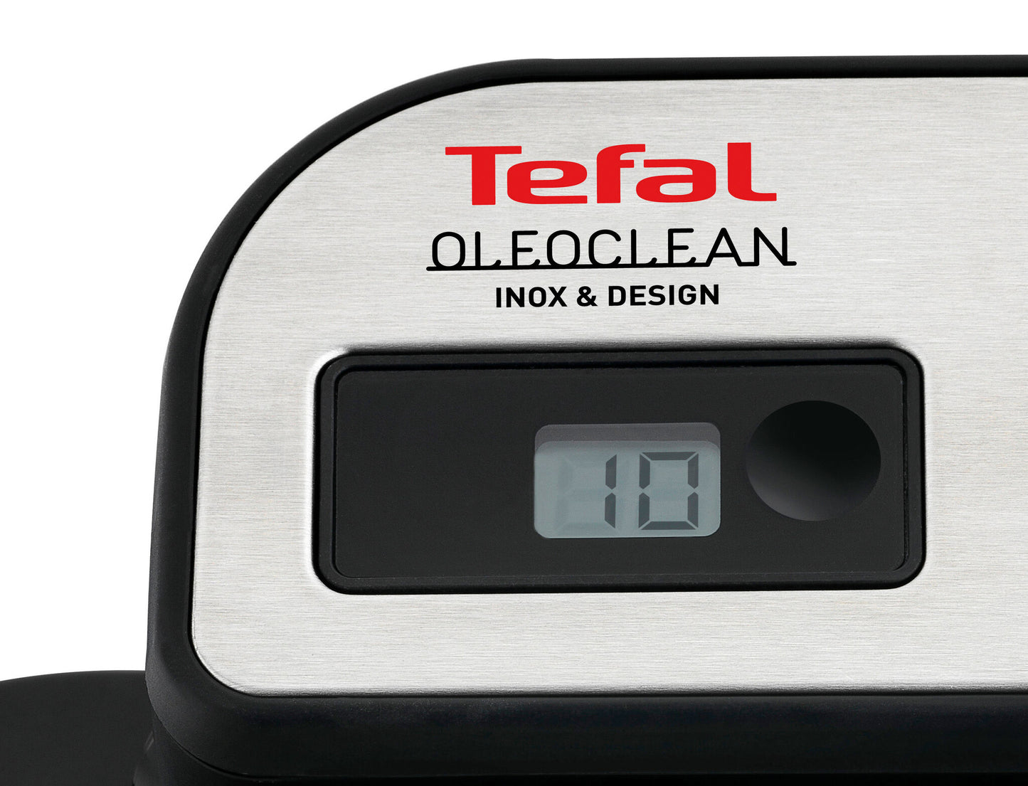 Tefal Oleoclean Pro Inox & Design FR8040 Single 3,5 l 2300 W Svart, Rostfritt stål