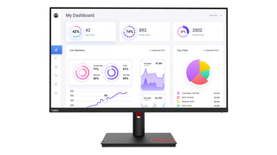 Lenovo ThinkVision T32p-30 LED display 80 cm (31.5") 3840 x 2160 pixlar 4K Ultra HD Svart