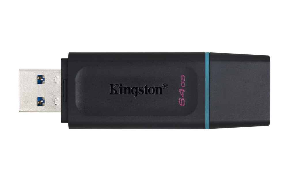 Kingston Technology DataTraveler Exodia USB-sticka 64 GB USB Type-A 3.2 Gen 1 (3.1 Gen 1) Svart, Turkos