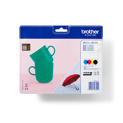 Brother LC227XLVALBPDR bläckpatroner 4 styck Original Svart, Cyan, Magenta, Gul