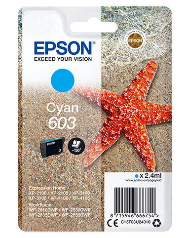 Epson Singlepack Cyan 603 Ink - Elektronikjakt