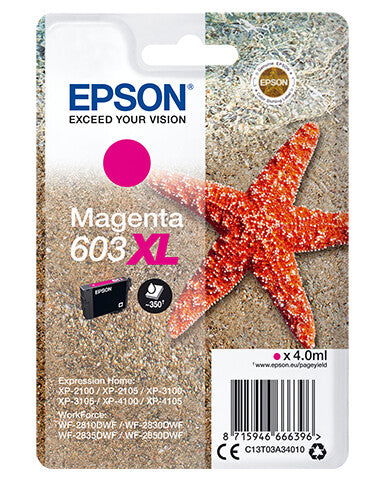 Epson Singlepack Magenta 603XL Ink - Elektronikjakt