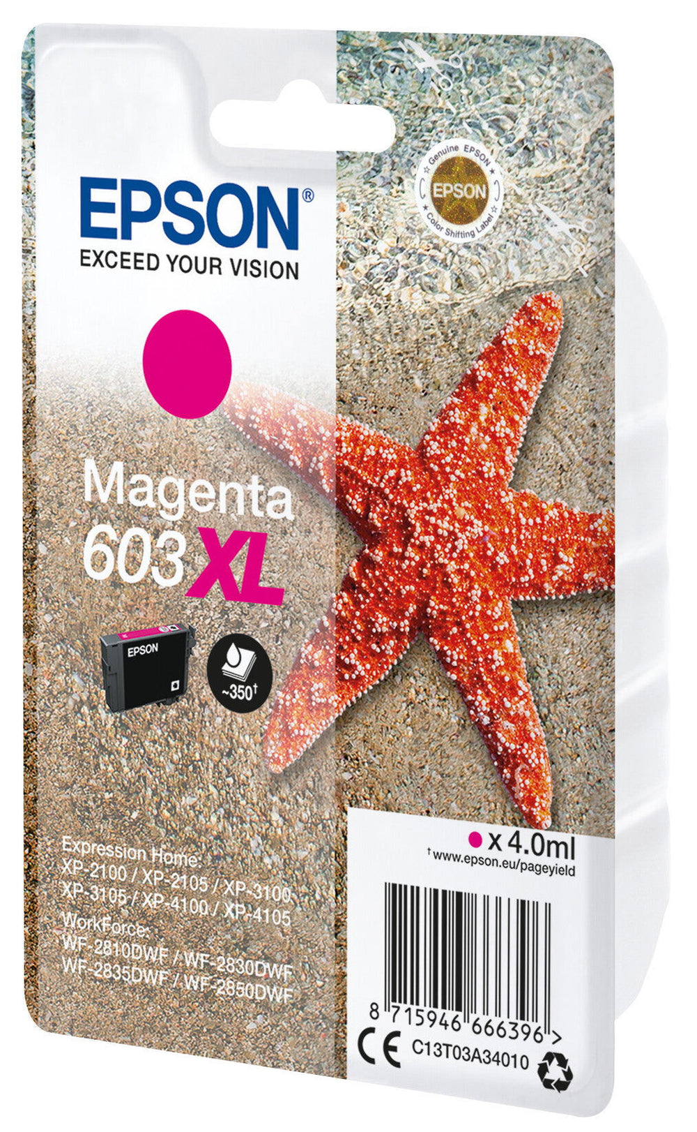 Epson Singlepack Magenta 603XL Ink