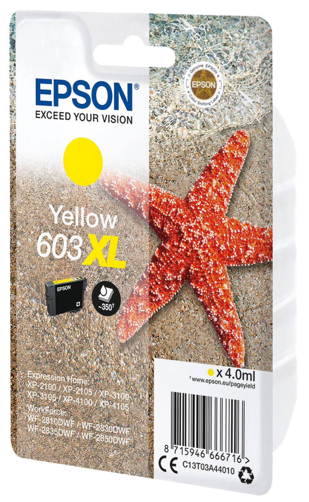 Epson Singlepack Yellow 603XL Ink - Elektronikjakt