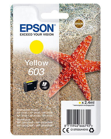 Epson Singlepack Yellow 603 Ink - Elektronikjakt