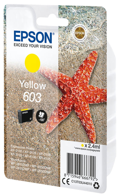 Epson Singlepack Yellow 603 Ink - Elektronikjakt