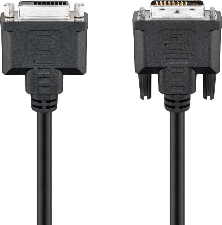 Goobay 50855 DVI-kabel 2 m DVI-D Svart