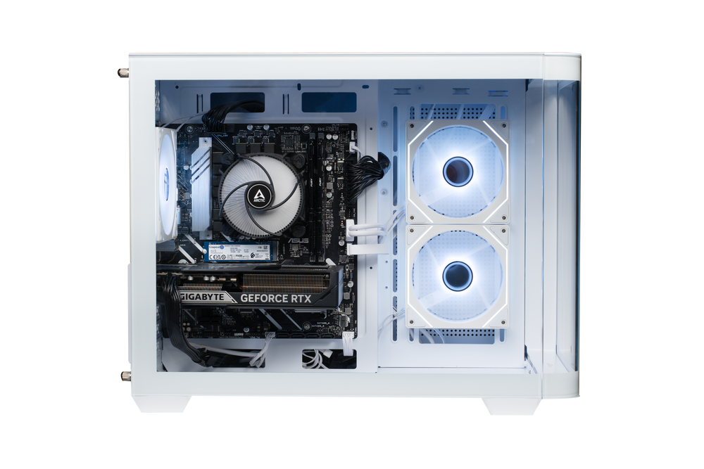 Shark RGBeast Mini White U500 Gaming PC Intel Core Ultra 5 Processor 225F/RTX5060Ti 8G/16GB DDR5 /1TB - stationär dator (Copy)