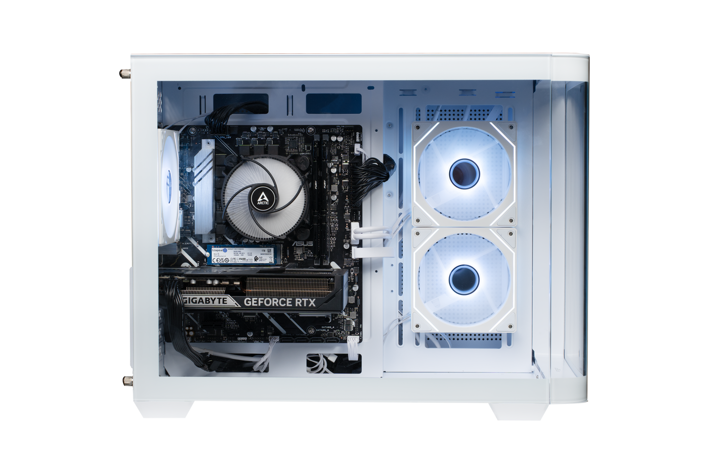 Shark RGBeast Mini White U500 Gaming PC Intel Core Ultra 5 Processor 225F/RTX5060Ti 8G/16GB DDR5 /1TB - stationär dator (Copy)