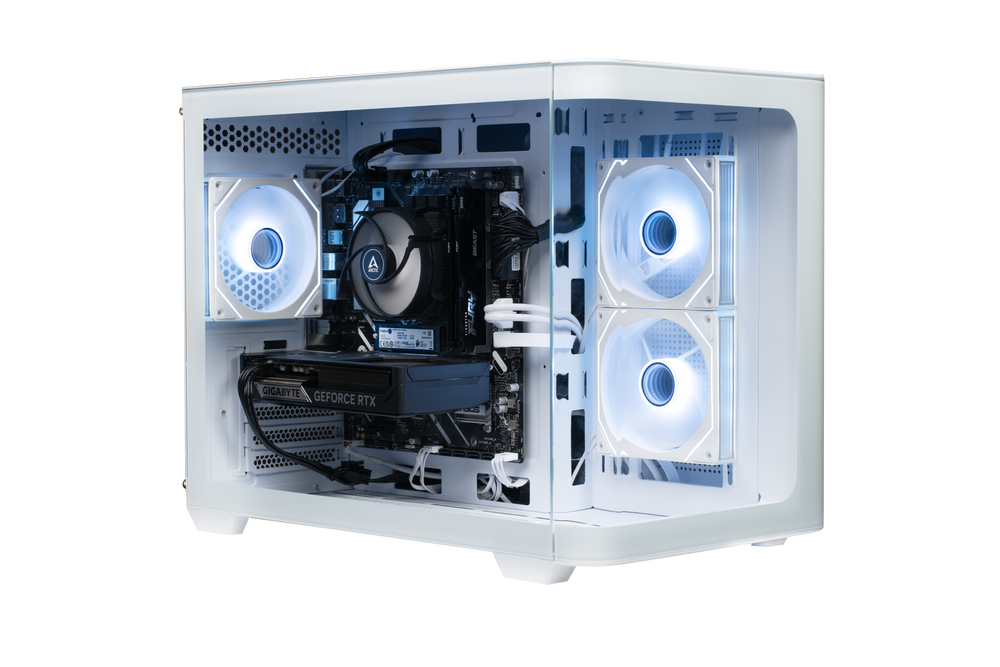 Shark RGBeast Mini White U500 Gaming PC Intel Core Ultra 5 Processor 225F/RTX5060Ti 8G/16GB DDR5 /1TB - stationär dator (Copy)