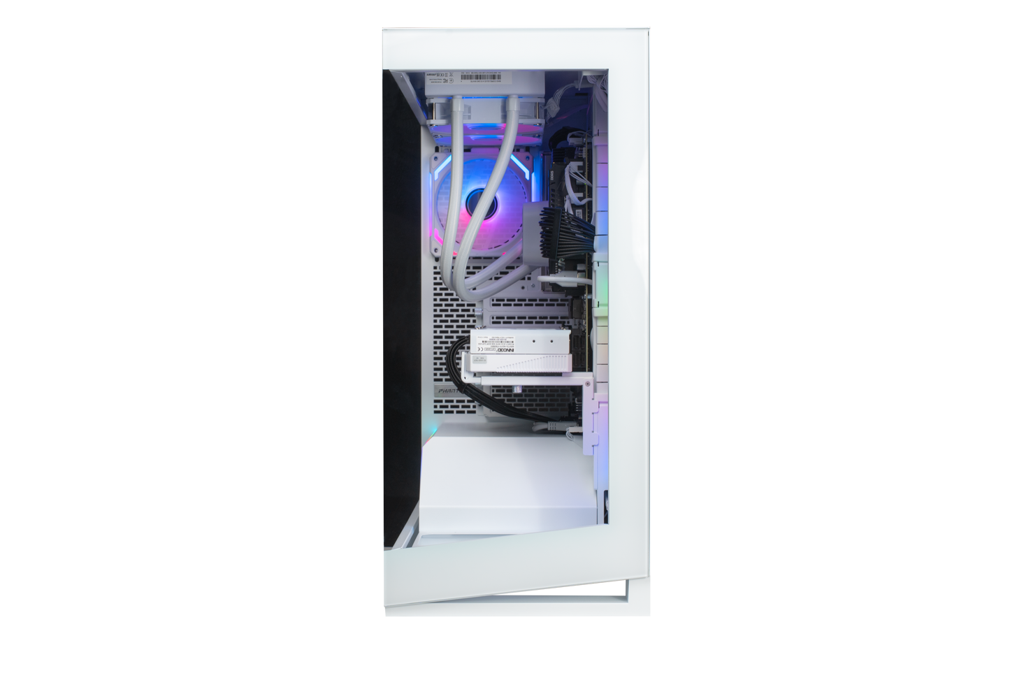 Shark RGBeast White R700 Gaming PC AMD Ryzen 7 9700X/RX9070XT 16G/16GB DDR5 /1TB - stationär dator