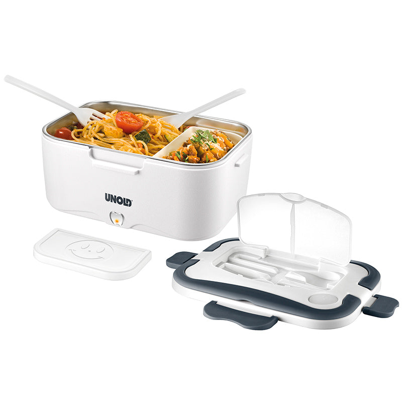 UNOLD 58850 Elektrisk lunchlåda 1,5L 35W Vit/Grå – Outlet