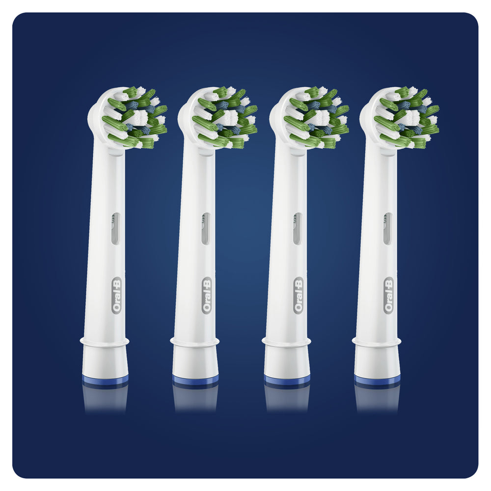 Oral-B CrossAction 80338435 tandborsthuvuden 4 styck Vit