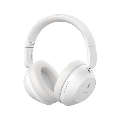 Baseus Bass 30 Max Headset Kabel & Trådlös Huvudband Samtal/musik Bluetooth Vit