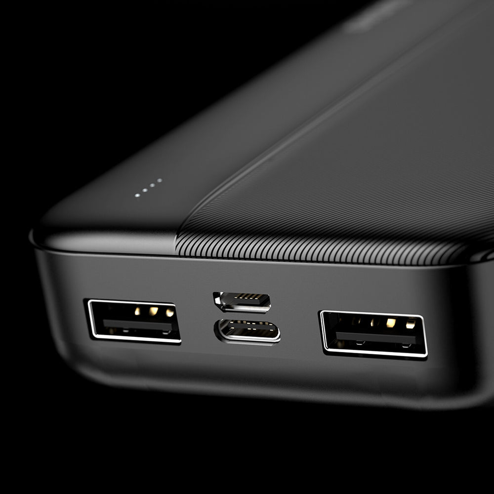 DUDAO powerbank 20000mAh 2xUSB-A 10W black K4S+ Svart