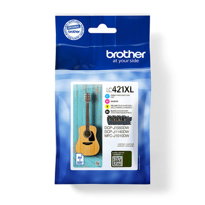 Brother LC421XLVALDR bläckpatroner 4 styck Original Svart, Cyan, Magenta, Gul