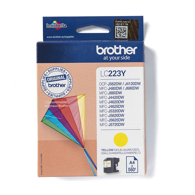 Brother LC223Y bläckpatroner 1 styck Original Gul