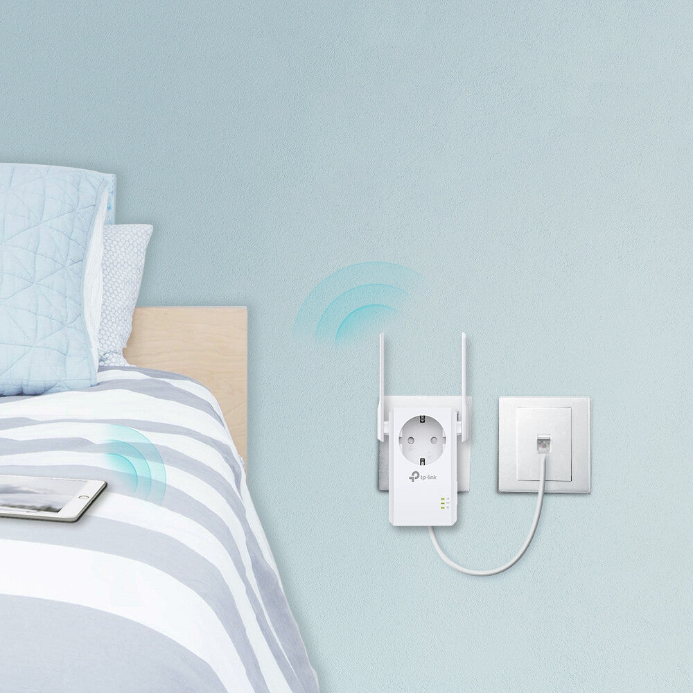 TP-Link TL-WA860RE PowerLine-nätverksadapter 300 Mbit/s Nätverksansluten (Ethernet) Wi-Fi Vit 1 styck