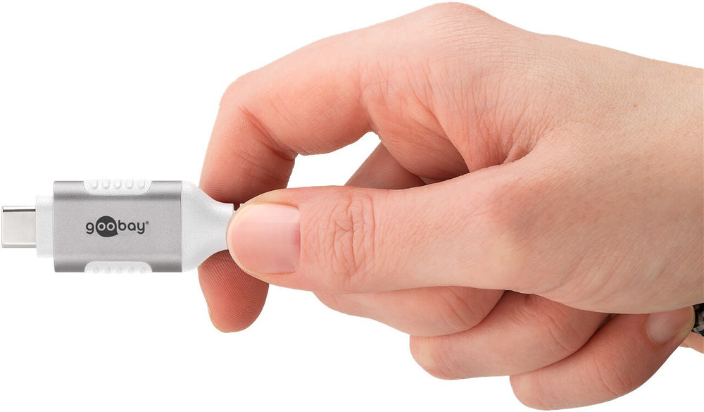 Goobay 74387 kabelomvandlare (hane/hona) USB 3.1 type A RJ45 Vit