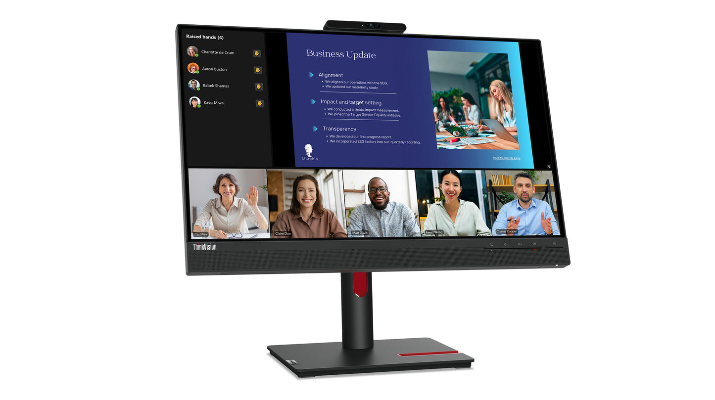 Lenovo ThinkVision T24v-30 LED display 60,5 cm (23.8") 1920 x 1080 pixlar Full HD Svart