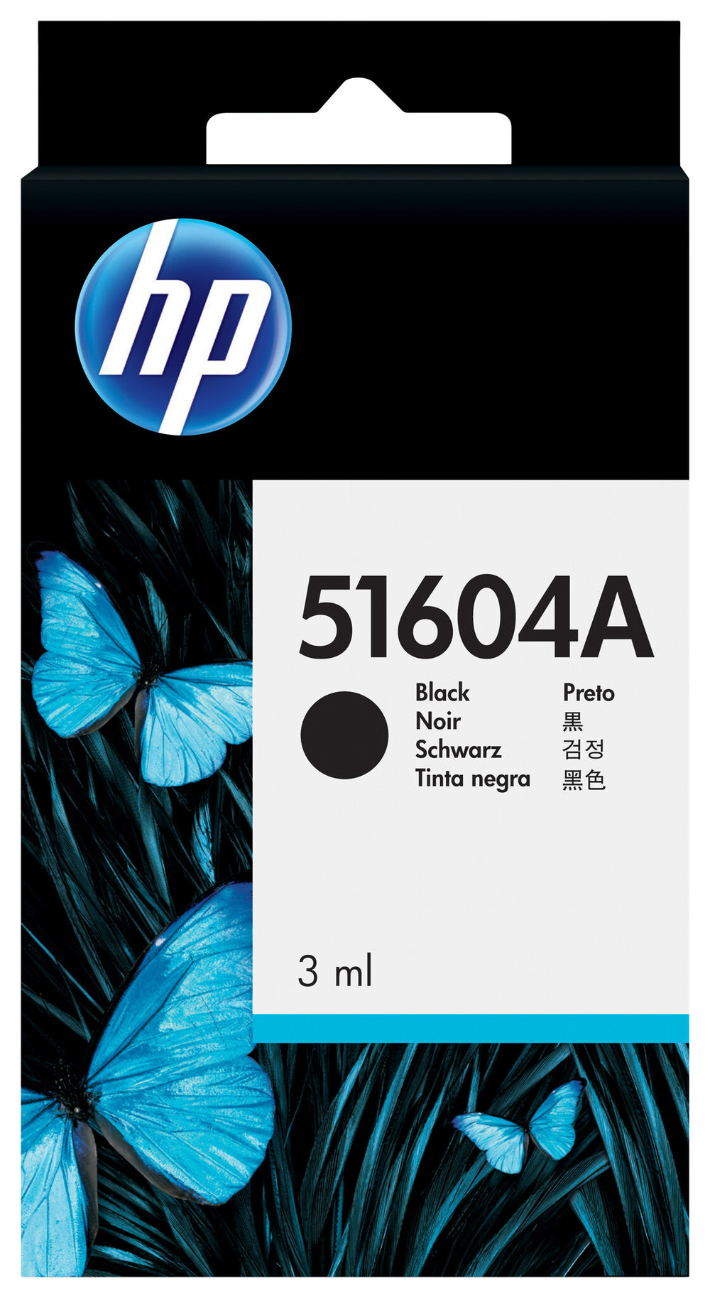 HP svart bläckpatron för vanligt papper