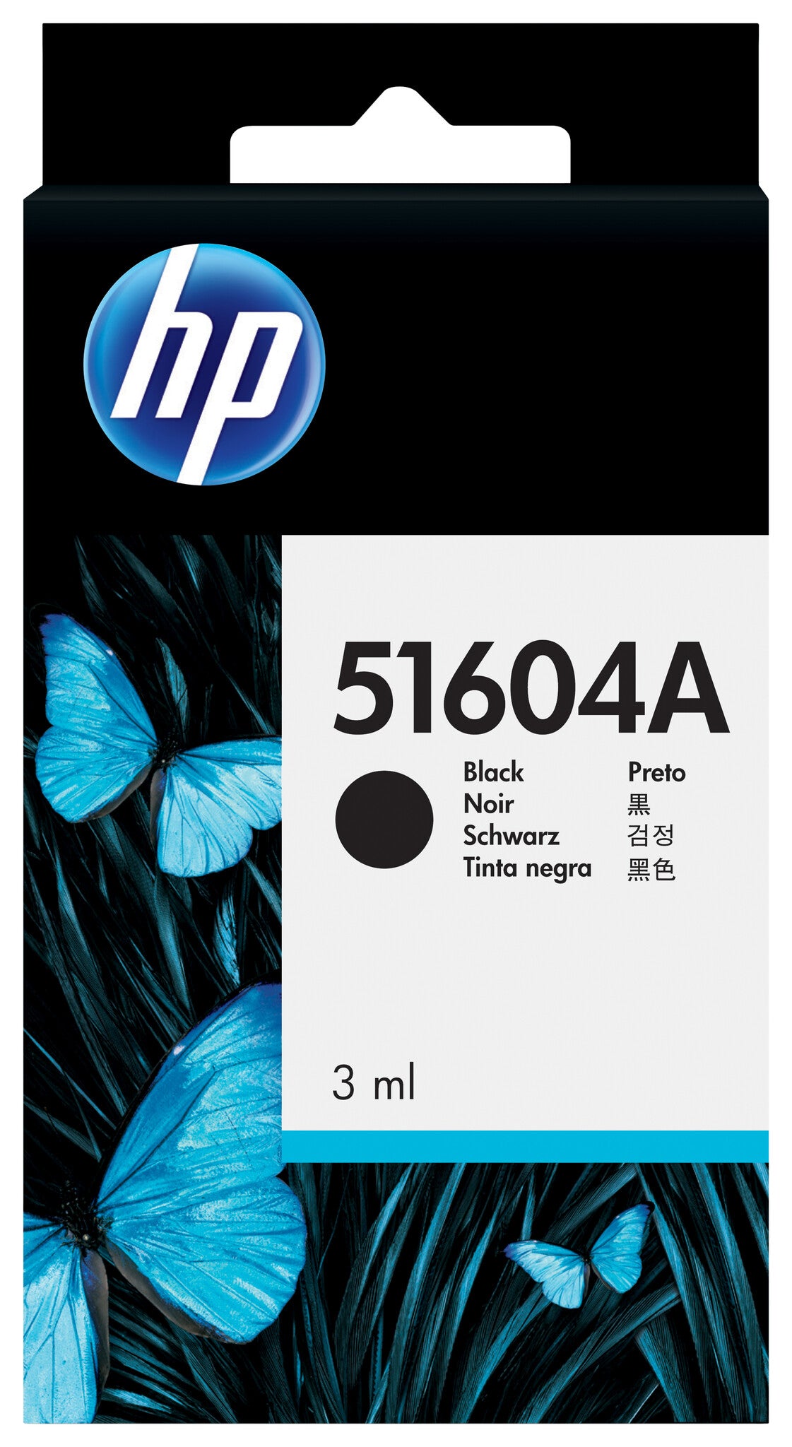 HP svart bläckpatron för vanligt papper
