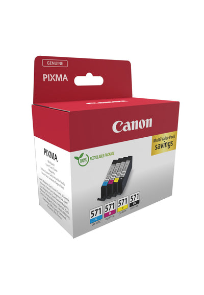 Canon 0386C008 bläckpatroner 4 styck Original Svart, Cyan, Magenta, Gul