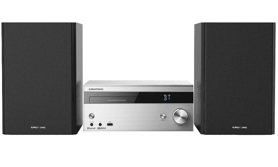 Grundig CMS 4000 BT DAB+ Hemmaljud mikrosystem 100 W Svart, Silver