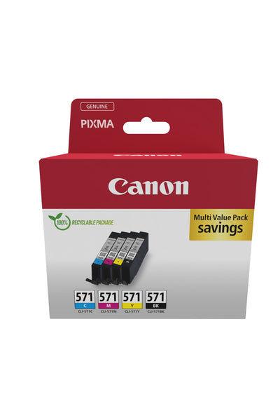 Canon 0386C008 bläckpatroner 4 styck Original Svart, Cyan, Magenta, Gul