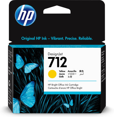 HP 712 29 ml gul DesignJet-bläckpatron