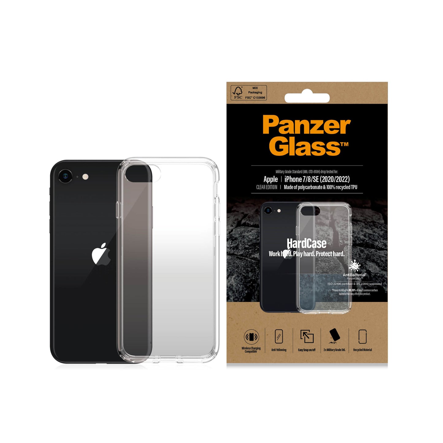 PanzerGlass 0377 mobiltelefonfodral Omslag Transparent