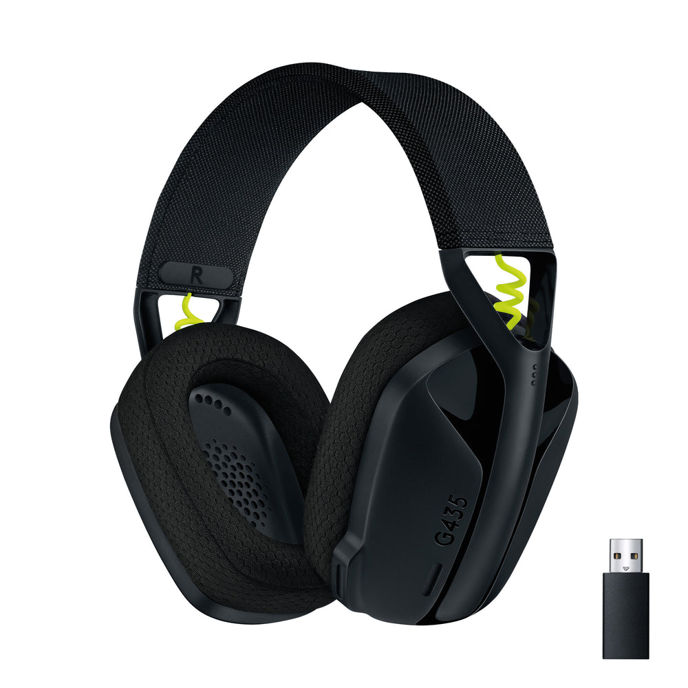 Logitech G G435 Headset Trådlös Huvudband Spela Bluetooth Svart