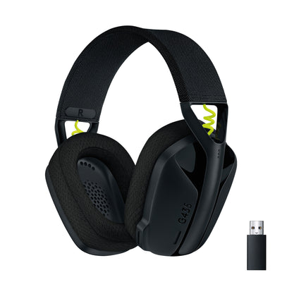 Logitech G G435 Headset Trådlös Huvudband Spela Bluetooth Svart