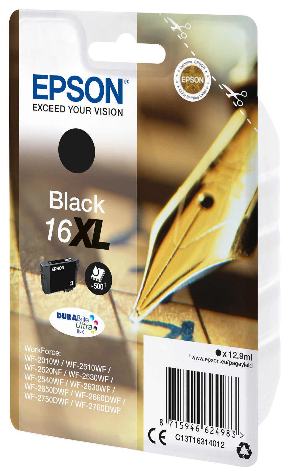 Epson Pen and crossword Enpack svart 16XL DURABrite Ultra-bläck