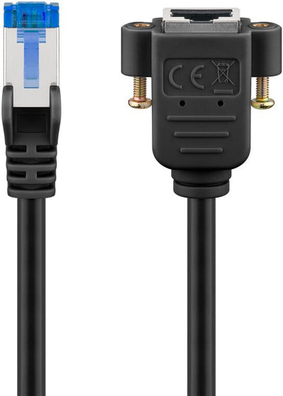 Goobay 65644 nätverkskablar Svart 3 m Cat6a S/FTP (S-STP)