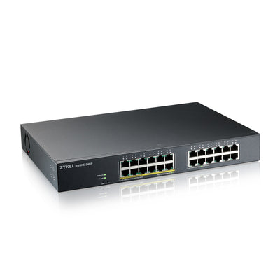 Zyxel GS1915-24EP hanterad L2 Gigabit Ethernet (10/100/1000) Strömförsörjning via Ethernet (PoE) stöd 1U Svart